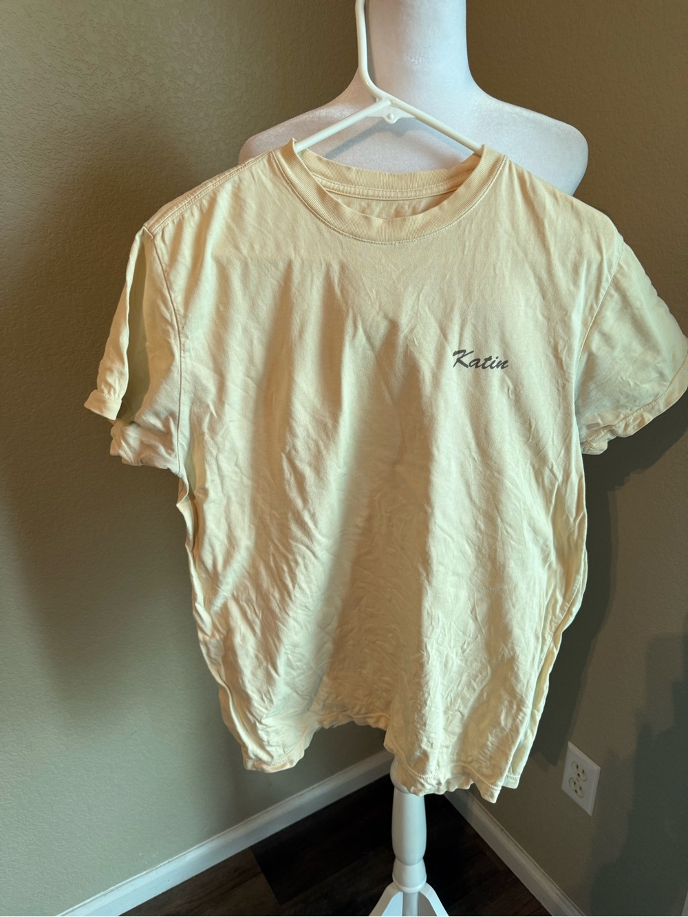Katin Cream Short Sleeve Logo Tee